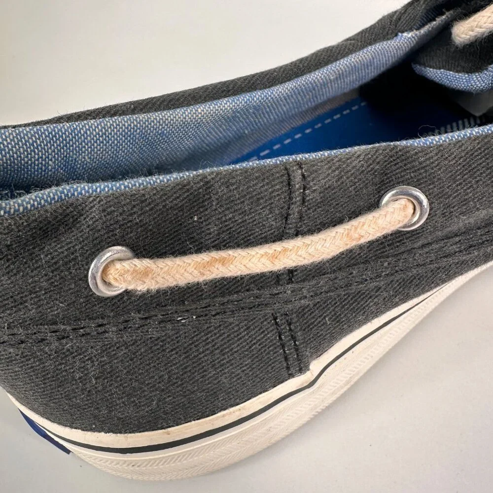 Keds Women's Charcoal Gray Color Canvas Boat Shoes Size 10